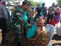Jelang HUT Bhayangkara Ke 74, Dandim Batang Turut Berikan Sembako Dari Polda Jateng