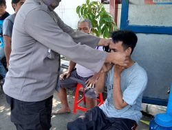 Polsek Pekalongan Utara Bersama Muspika Sosialisasi New Normal Peduli Pakai Masker