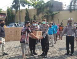 Jelang HUT Bhayangkara Ke 74,Polres Pekalongan Kota Bersama Forkompinda Bagikan Baksos