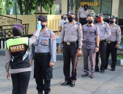 Antisipasi Covid -19 Personil Polres Pekalongan Wajib Cek Suhu Tubuh Dan Cuci Tangan Sebelum Beraktivitas Bekerja