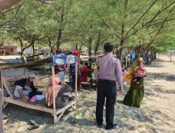 Peduli, Polsek Batang Kota Ingatanku Wisatawan Pentingnya Terapkan Protokol Kesehatan