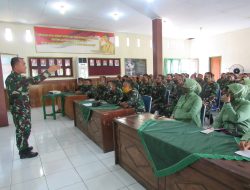 Cegah Pelanggaran, Prajurit TNI,Persit Dan PNS Kodim Batang Ikuti Penyuluhan Hukum