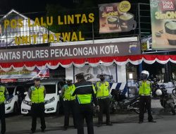 Antisipasi Tindak Kejahatan,Polres Pekalongan Kota Intensifkan Patroli Skala Besar Menggunakan Blue Light Patrol