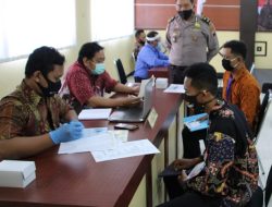 97 Calon Peserta Seleksi Anggota Bintara Polri Th 2020,Jalani Tes Rikmin Awal Di Polres Pekalongan