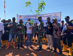 Peduli Lingkungan Dandim Bersama PT Nawakara Menanam Pohon Mangga Dan Klengkeng