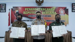 Polres Batang Bersama Perhutani Tandatangani MoU, Cegah Karhutla