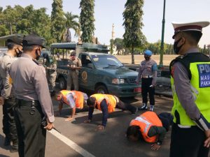 130 Orang Terjaring Operasi Yustisi Pendisiplinan Prokes Di Komplek Alun Alun Kajen