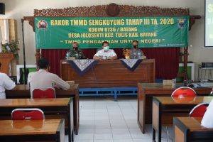 Rapat Koordinasi TMMD Sengkuyung Tahap III TA 2020