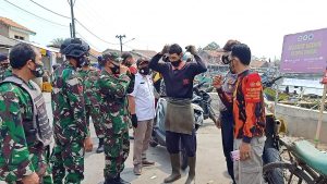 Di Pimpin Muspika Kronjo Gebrak Masker