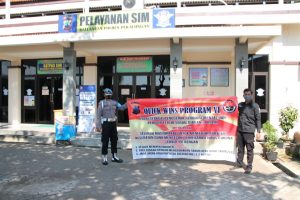 Quick Wins Program VI, Humas Polres Pekalongan Ajak Masyarakat Patuhi Prokes Cegah Covid-19