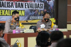 Kapolres Pekalongan Pimpin Rapat Gelar Operasional Bulanan