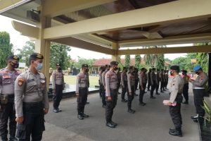 28 Anggota Dalmas Sat Sabhara Polres Pekalongan Diberangkatkan BKO Di Polres Brebes