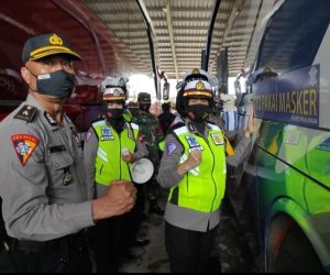 Dalam Operasi Zebra Candi 2020,Sat Lantas Polres Pekalongan Ajak Masyarakat Patuhi Prokes