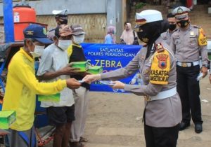 Giat Operasi Zebra 2020,Sat Lantas Polres Pekalongan Imbau Masyarakat Tertib Berlalu Lintas Dan Patuhi Prokes