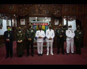 Dandim Batang Bersama Forkopimda Gelar Peringatan HUT TNI Ke 75 Secara Virtual