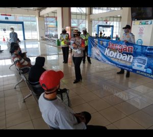 Kakorlantas Polri Pantau Terminal Pulo Gebang