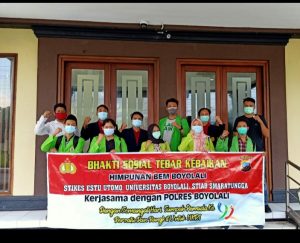 Polres Boyolali Bersama BEM Peringati Sumpah Pemuda Dengan Gelar Baksos