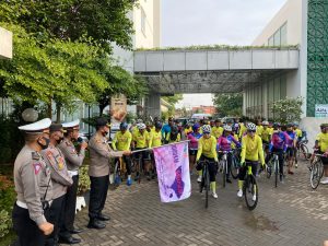 Kapolres Pekalongan Kota Buka Start Gowes Bali Pulih Untuk Bangkit Bersama PBRC Kota Pekalongan