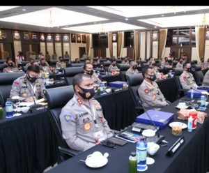 Giat Apel Kasatwil, Kapolri Pecut Kapolda Tegakkan Prokes