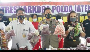 Ditresnarkoba Polda Jateng Bakar Barang Bukti 23 Ribu Jamu Palsu