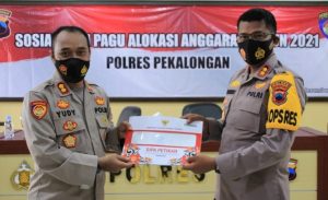 Giat Polres Pekalongan Sosialisasikan Alokasi Anggaran TA 2021 Secara Terbuka