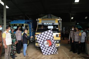 Kapolres Pekalongan Hadiri Upacara Pemberangkatan Distribusi Logistik Untuk Penyelenggara Pilkada Serentak 2020