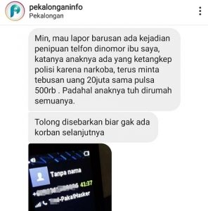 Waspadai, Modus Penipuan Mengatasnamakan Pihak Kepolisian