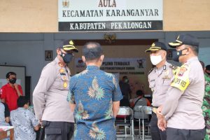 Kapolres Pekalongan Cek Pleno Rekapitulasi Perhitungan Suara Tingkat PPK