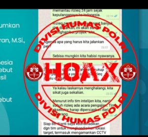 Polri Tindak Tegas Penyebar Hoax Terkait Penyerangan Laskar FPI Di Karawang