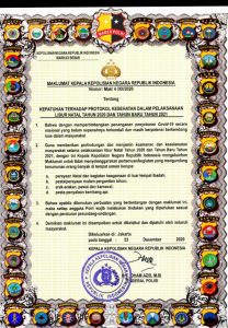 Terbitkan, Kapolri Maklumat Kepatuhan Prokes Saat Nataru