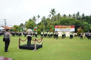 Kapolres Batang Pimpin Apel Konsolidasi Ops Lilin Candi