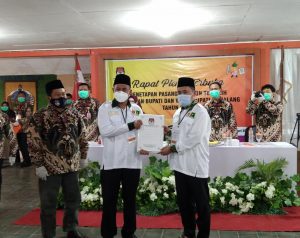 KPUD Pemalang Tetapkan Pasangan ” AMAN” Jadi Bupati Dan Wabup