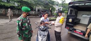 Giat Edukasi, Ops Gabungan Yustisi Di Polsek Pekalongan Selatan, Jaring 58 Pelanggar Prokes