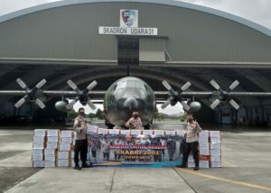 Peduli Dampak Bencana, Batalyon Dwipa Arya Kirim Bantuan Sebanyak 8 Ton Ke Sulbar Dan Kalsel