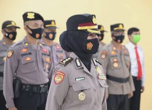 Pimpin Upacara, Kapolres Pekalongan Kenaikan Pangkat Pengabdian