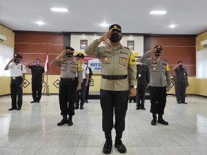 Secara Virtual, Polres Pekalongan Ikuti Upacara HUT Satpam Ke 40