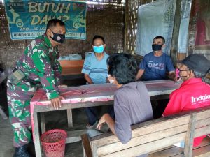 Babinsa Desa Galeh Imbau Masyarakat Hindari Kerumunan