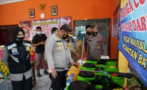 Cek Kesiapan, Kapolres Batang Posko PPKM Berbasis Mikro Di Desa Kalisalak
