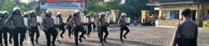 Giat Sat Shabara Polres Pekalongan Kota Gelar Latihan Rutin Dalmas