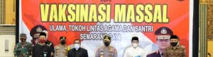 Tinjau Vaksinasi Tokoh Lintas Agama, Kapolri Kunjungi Masjid Agung Semarang