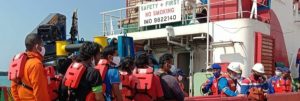 KMN Bintang Mandiri Terbakar Di Laut Jawa, 16 ABK Berhasil Diselamatkan