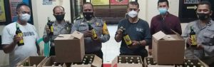 KRYD, Ratusan Botol Miras Diamankan Polsek Batang Kota