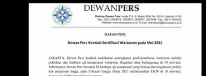 BNSP Dan LSP Pers Indonesia Bergerak, Dewan Pers Kalap