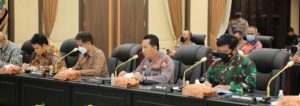 Rakor Lintas Sektoral Jelang Idul Fitri, Kapolri : Keselamatan Rakyat Hukum Tertinggi