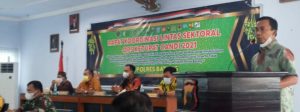 Dandim Batang Hadiri Rakor Lintas Sektoral Ops Ketupat Candi 2021