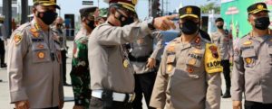 Kapolda Jateng Cek Pemeriksaan Arus Balik Lebaran Di Gerbang Tol Kalikangkung