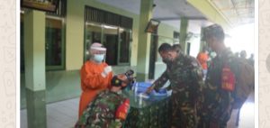 Pasca Ops Ketupat Candi 2021, Personel Kodim Pekalongan, Jalani Swab Rapid Antigen Oleh Paurkes Polres Pekalongan Bersama Pos Kes Kodim Pekalongan