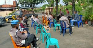 Kapolres Pekalongan Kota Sambangi Polsek Tirto, Tegaskan PPKM Mikro Dan Prokes