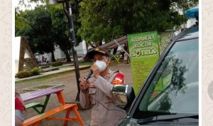 Cegah Penularan Covid-19 Kapolsek Pekalongan Utara Terus Lakukan Edukasi Prokes
