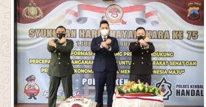 Puncak HUT Bhayangkara Ke 75, Polres Kendal Gelar Syukuran